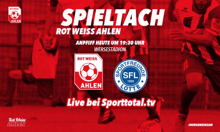 Westfalenpokal: Rot Weiss Ahlen gegen Sportfreunde Lotte