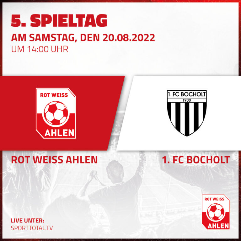 Rot Weiss Ahlen gegen 1. FC Bocholt