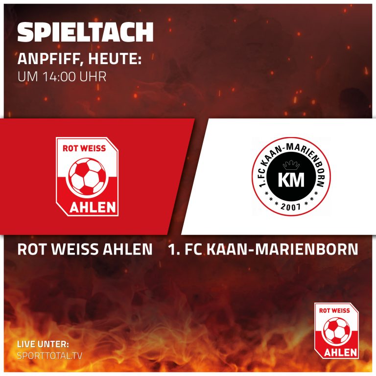 Spieltach: Rot Weiss Ahlen gegen 1. FC Kaan-Marienborn
