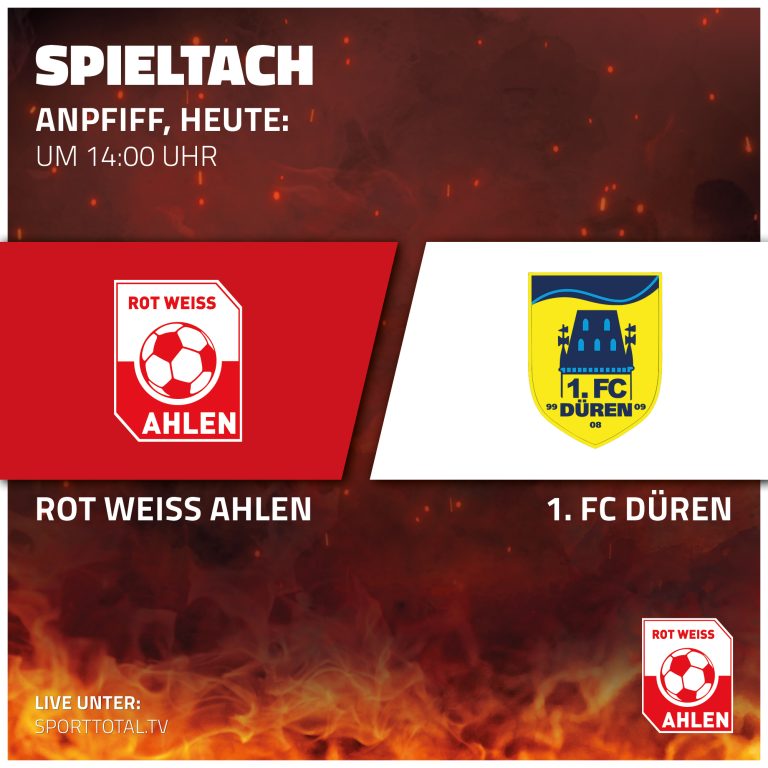 Spieltach: Rot Weiss Ahlen gegen 1. FC Düren