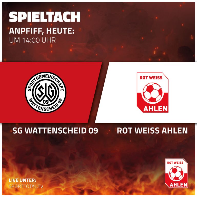 Spieltach: SG Wattenscheid 09 gegen Rot Weiss Ahlen