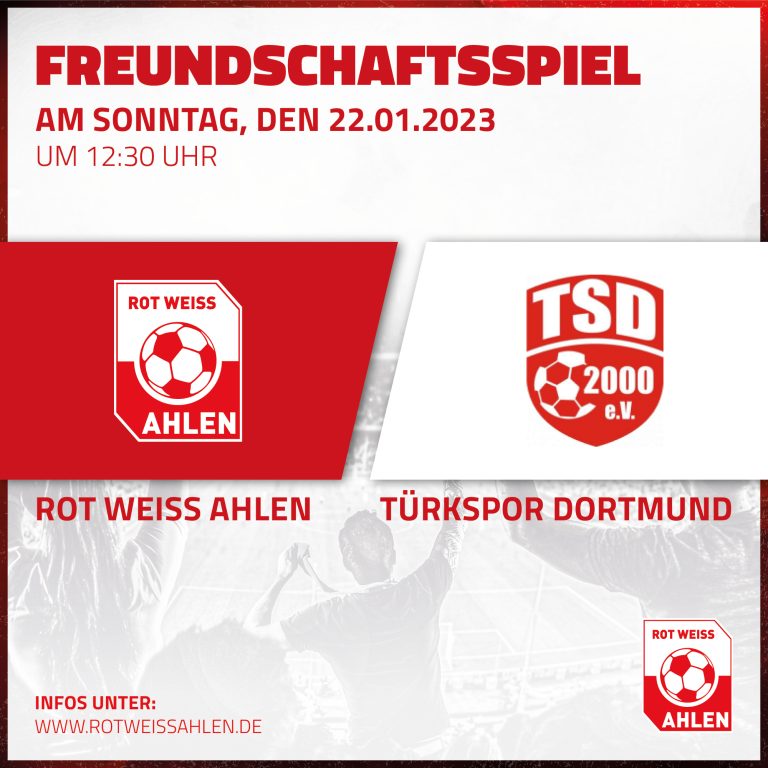 Freundschaftsspiel: Rot Weiss Ahlen gegen Türkspor Dortmund