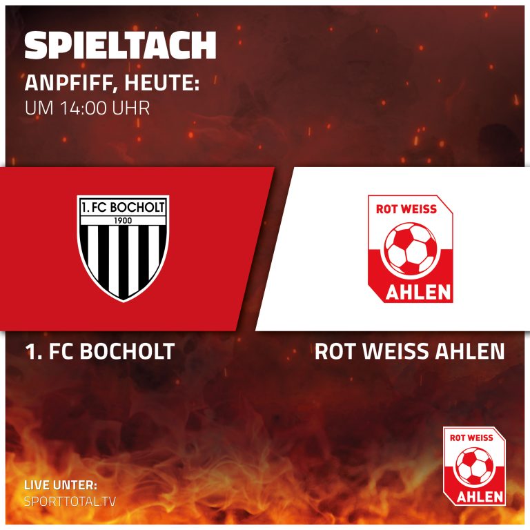 Spieltach: 1. FC Bocholt gegen Rot Weiss Ahlen