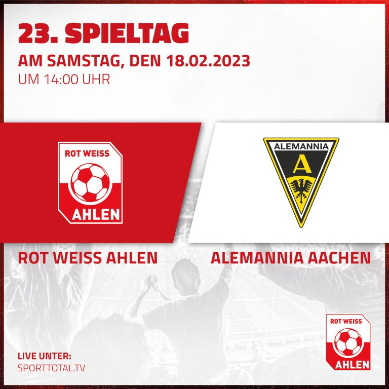 Rot Weiss Ahlen gegen Alemannia Aachen