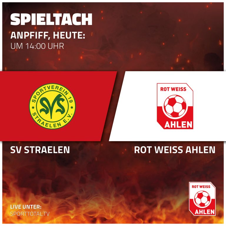 Spieltach: SV Straelen gegen Rot Weiss Ahlen