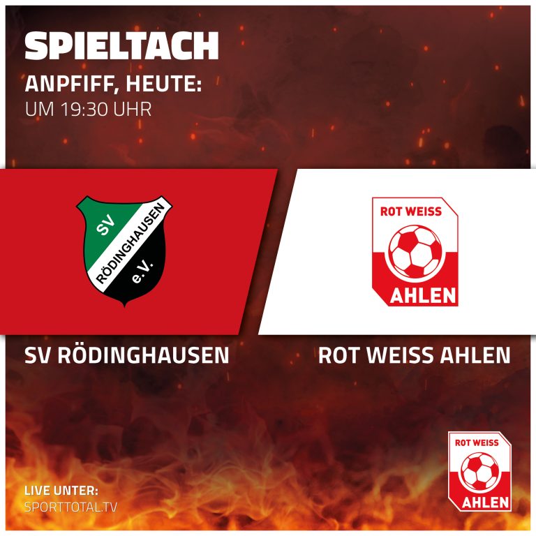 Spieltach: SV Rödinghausen gegen Rot Weiss Ahlen