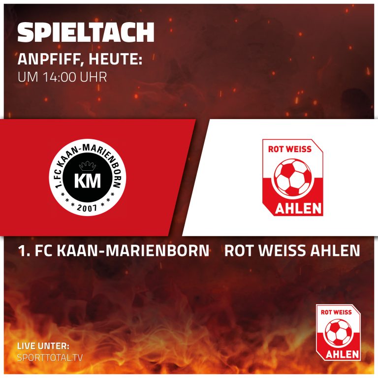 Spieltach: 1. FC Kaan-Marienborn gegen Rot Weiss Ahlen