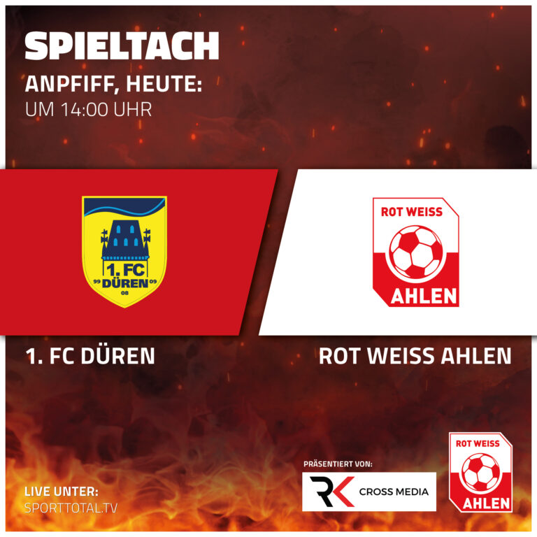 Spieltach: 1. FC Düren gegen Rot Weiss Ahlen
